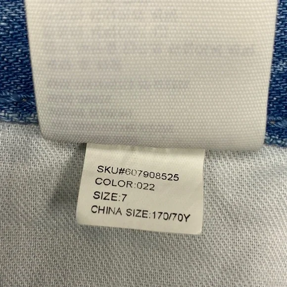 Hollister studded denim jean shorts light wash bedazzled raw hem womens - Picture 6 of 8